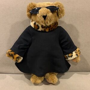 Vermont Teddy Bear Coco Von Bearen with Leopard Accents moveable arms and legs